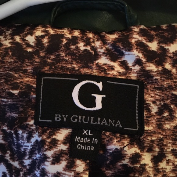 Green Leather & Knit XL Jacket - Picture 5 of 7